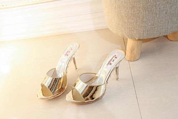 高跟鞋 鞋2023歐美新款shoes女鞋手工細跟魚嘴涼鞋廠家批髮-細節圖8