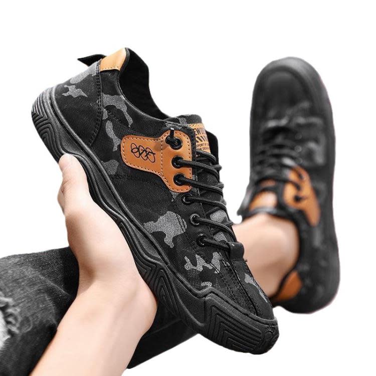 厚底鞋 勞保鞋男戶外工地工作干活上班鞋耐磨防滑防水防臭迷彩解放鞋-細節圖5