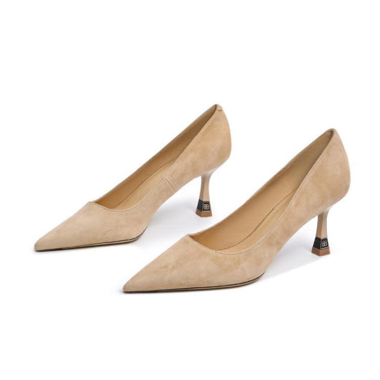 高跟鞋 全真皮顯白百搭2023新款優雅氣質仙女晚宴通勤柔軟不累腳女鞋-細節圖5