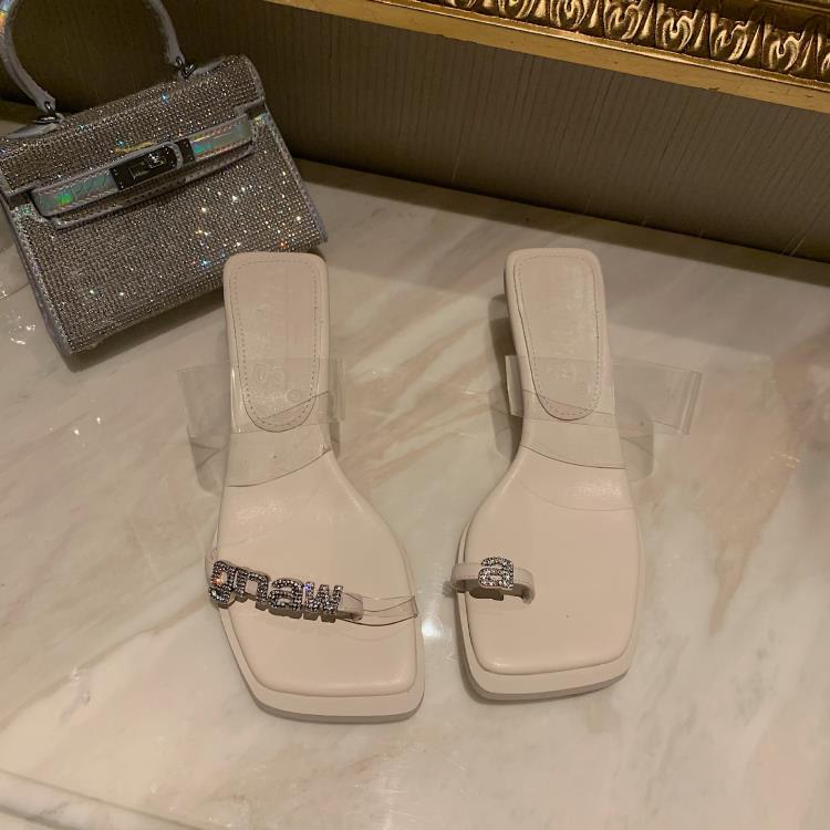 中跟鞋 2023-9涼鞋2023新款女夏季細跟水鉆氣質時裝扣性感工廠直銷-細節圖6