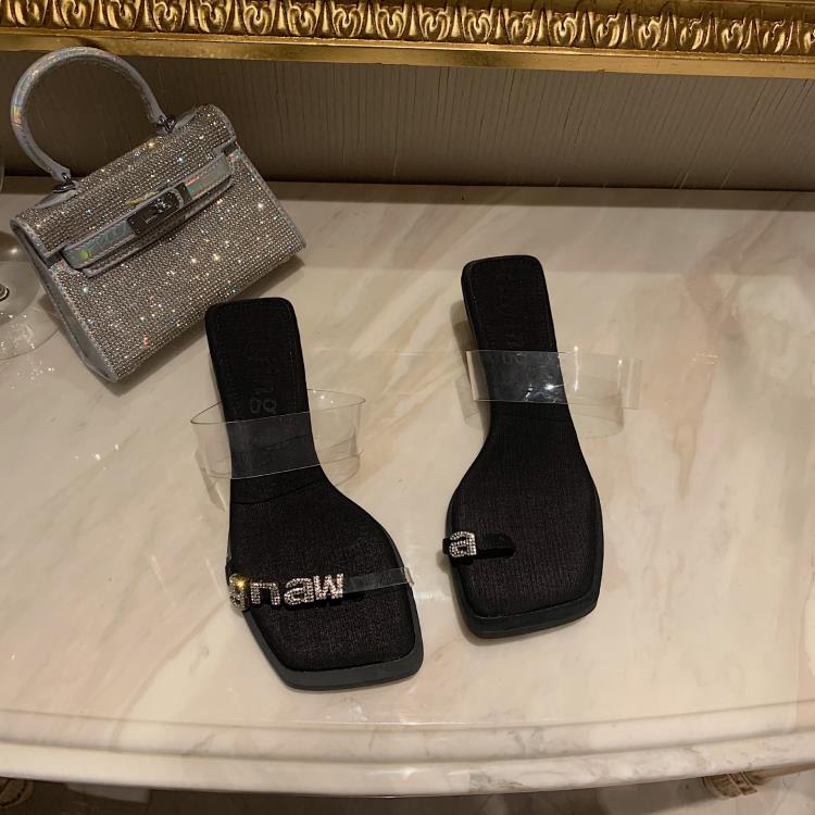 中跟鞋 2023-9涼鞋2023新款女夏季細跟水鉆氣質時裝扣性感工廠直銷-細節圖7