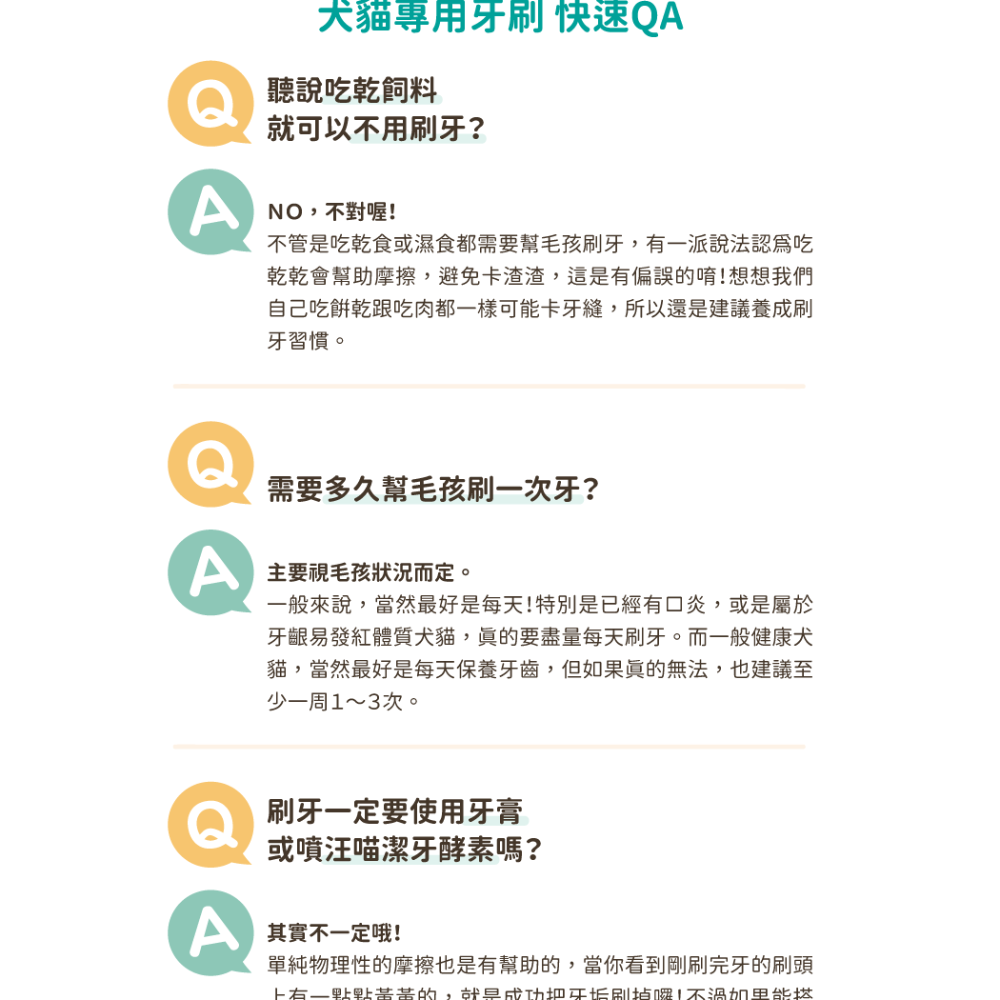 汪喵星球 細軟毛牙刷 寵物牙刷 口腔清潔 口腔保健 牙齒清潔 汪喵 貓萬寵物店-細節圖3