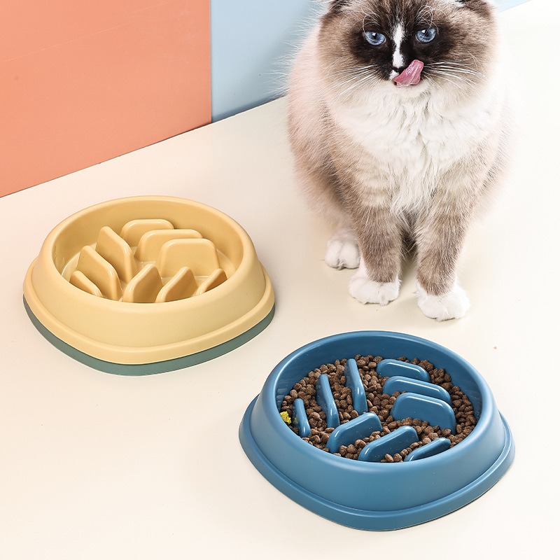 寵物慢食碗 寵物碗 貓碗 狗碗 飼料碗 喝水碗 慢食碗 塑膠碗 餵食容器 貓萬寵物店-細節圖2