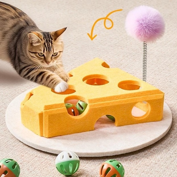 掏掏樂逗貓玩具 逗貓盒 貓玩具 寵物玩具 逗貓玩具 逗貓棒 鈴鐺球 寵物用品 貓用品-細節圖2