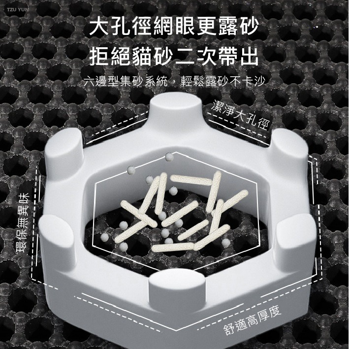 新款 雙層貓砂墊 落砂墊 EVA貓砂墊 寵物用品-細節圖8