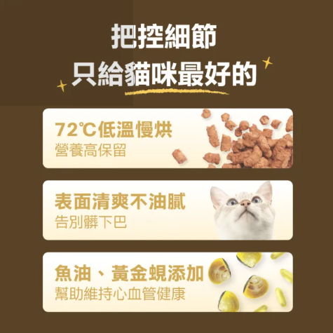 怪獸部落98%慢烘乾燥鮮肉主食糧250g  貓咪主食糧-細節圖4