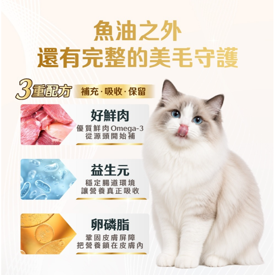 怪獸部落 貓用 德國頂級魚油鮮肉主食糧250g-細節圖8