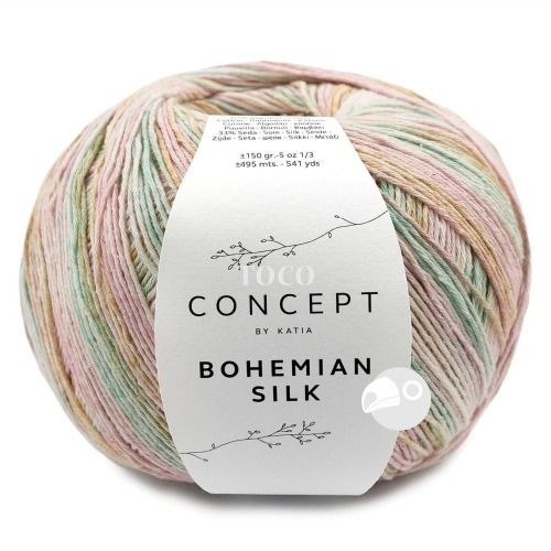 【大嘴鳥】Katia 波西段染紗 BOHEMIAN SILK 春夏紗 編織線材 歐洲進口-規格圖7