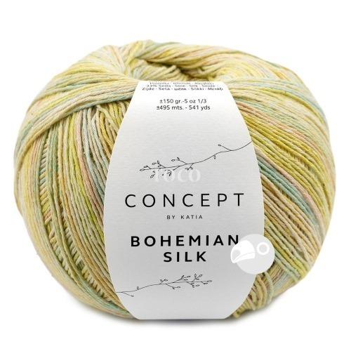 【大嘴鳥】Katia 波西段染紗 BOHEMIAN SILK 春夏紗 編織線材 歐洲進口-規格圖7