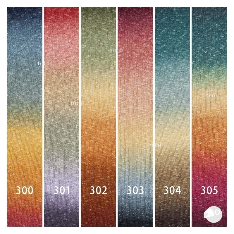 【大嘴鳥】Katia 格芮漸層紗 POLYNESIA GRADIENT 春夏紗 棉麻線 編織線材 歐洲進口-細節圖2