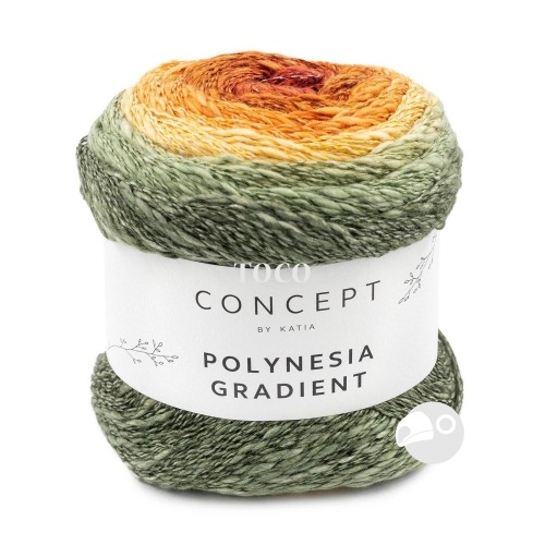 【大嘴鳥】Katia 格芮漸層紗 POLYNESIA GRADIENT 春夏紗 棉麻線 編織線材 歐洲進口-規格圖8