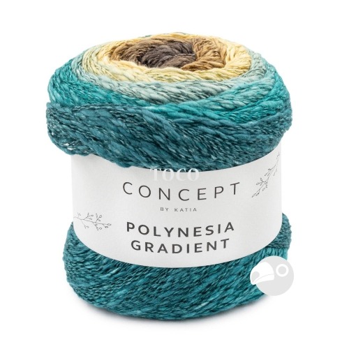 【大嘴鳥】Katia 格芮漸層紗 POLYNESIA GRADIENT 春夏紗 棉麻線 編織線材 歐洲進口-規格圖8