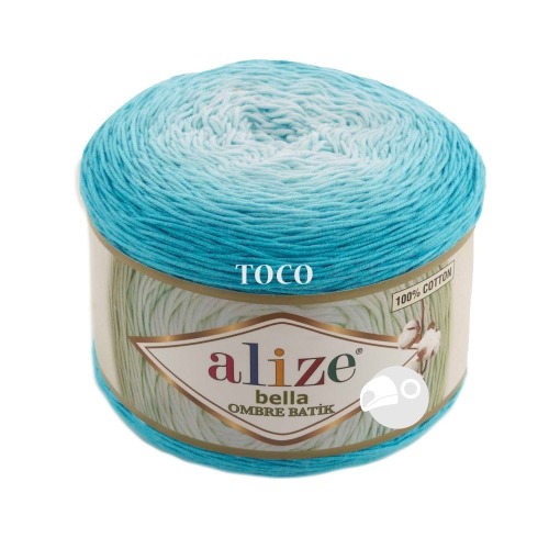 【大嘴鳥】Alize 貝拉長漸層 Bella Ombre Batik  春夏紗 棉線 編織線材 土耳其進口-規格圖4