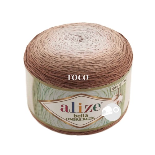 【大嘴鳥】Alize 貝拉長漸層 Bella Ombre Batik  春夏紗 棉線 編織線材 土耳其進口-規格圖4