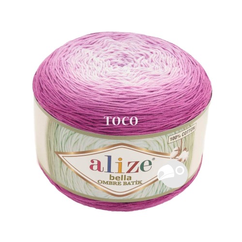 【大嘴鳥】Alize 貝拉長漸層 Bella Ombre Batik  春夏紗 棉線 編織線材 土耳其進口-規格圖4