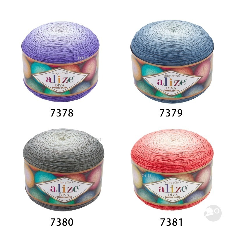 【大嘴鳥】Alize 迪娃長漸層 Diva Ombre Batik 編織線材 土耳其進口-細節圖4