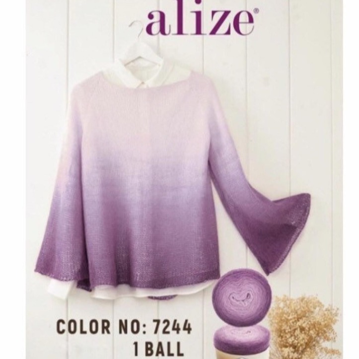 【大嘴鳥】Alize 迪娃長漸層 Diva Ombre Batik 編織線材 土耳其進口-細節圖6