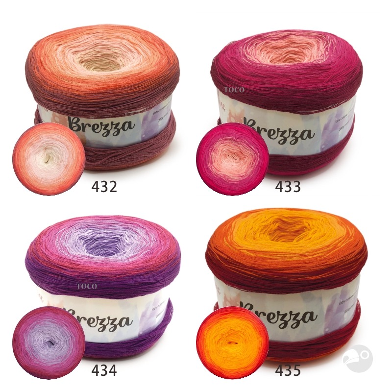 【大嘴鳥】Mondial 微風漸層紗 Brezza 春夏紗 編織線材 歐洲進口-細節圖3