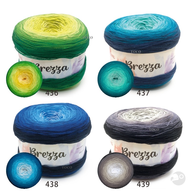 【大嘴鳥】Mondial 微風漸層紗 Brezza 春夏紗 編織線材 歐洲進口-細節圖4