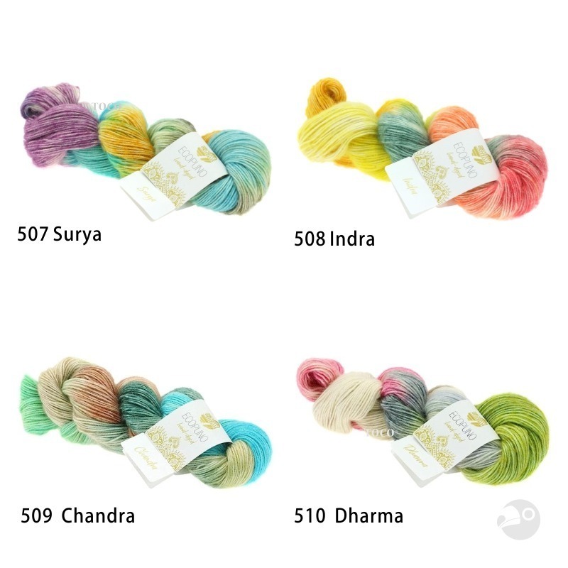 【大嘴鳥】Lana Grossa 2331 艾可波羅手染線 Ecopuno Hand-Dyed 編織線材 歐洲進口-細節圖2