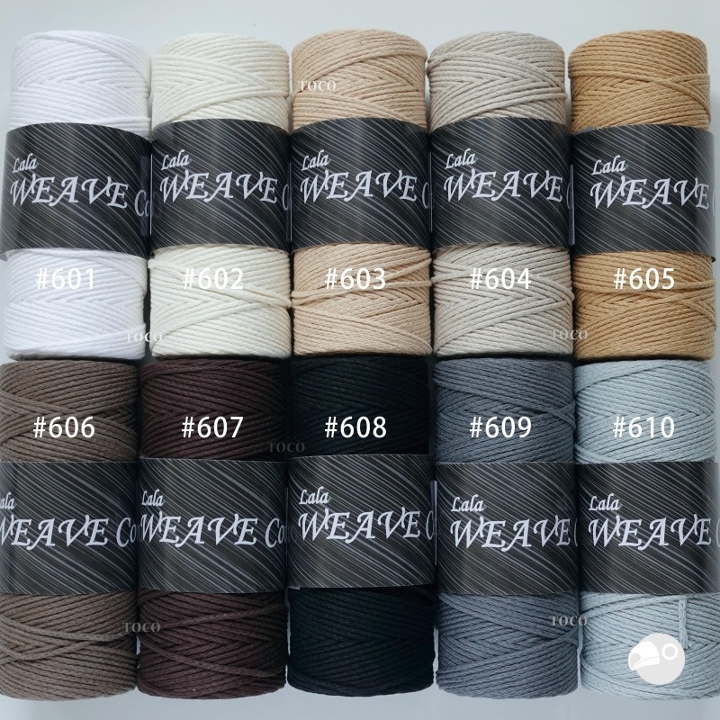 【大嘴鳥】拉拉編織棉 LaLa WEAVE Cotton 250g 圓股棉線 編織線材 台灣製造-細節圖4