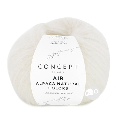 【大嘴鳥】Katia 空靈阿帕卡毛線 AIR ALPACA NATURAL COLORS 編織線材 歐洲進口-規格圖5