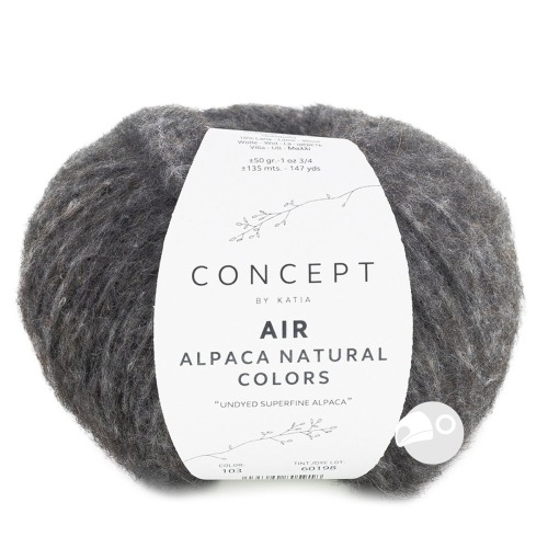 【大嘴鳥】Katia 空靈阿帕卡毛線 AIR ALPACA NATURAL COLORS 編織線材 歐洲進口-規格圖5