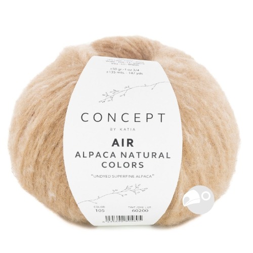 【大嘴鳥】Katia 空靈阿帕卡毛線 AIR ALPACA NATURAL COLORS 編織線材 歐洲進口-規格圖5