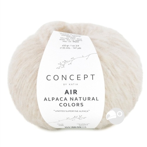 【大嘴鳥】Katia 空靈阿帕卡毛線 AIR ALPACA NATURAL COLORS 編織線材 歐洲進口-規格圖5