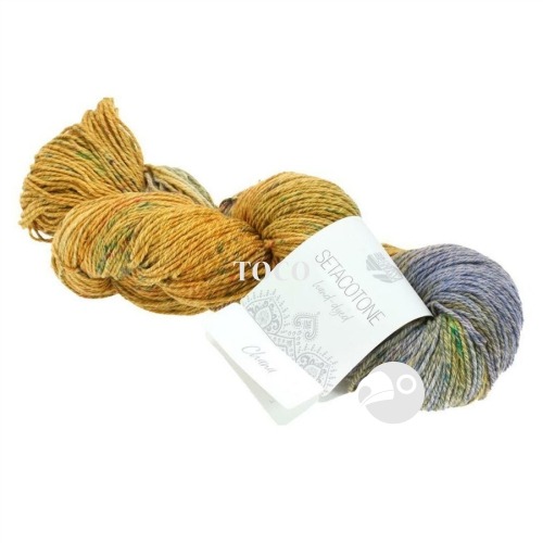 【大嘴鳥】Lana Grossa 絲棉手染線 Setacotone Hand-dyed 編織線材 歐洲進口-規格圖6