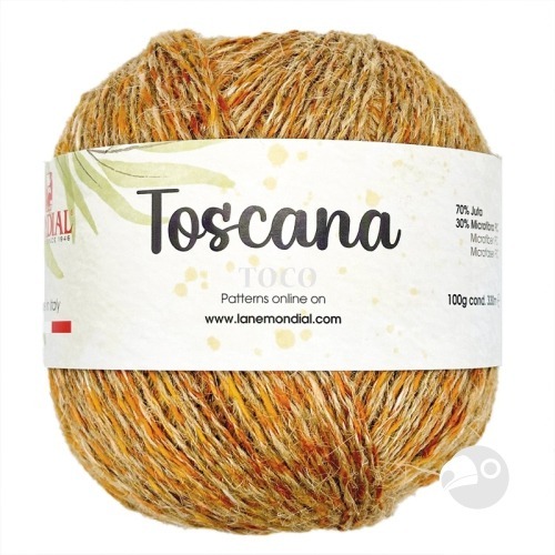 【大嘴鳥】Mondial 托卡花麻線 Toscana 編織線材 歐洲進口-規格圖7