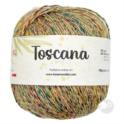 【大嘴鳥】Mondial 托卡花麻線 Toscana 編織線材 歐洲進口-規格圖7