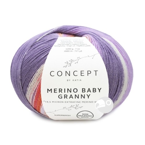 【大嘴鳥】Katia 格尼漸層毛線 MERINO BABY GRANNY 秋冬毛線 編織線材 歐洲進口-規格圖5