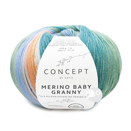 【大嘴鳥】Katia 格尼漸層毛線 MERINO BABY GRANNY 秋冬毛線 編織線材 歐洲進口-規格圖5