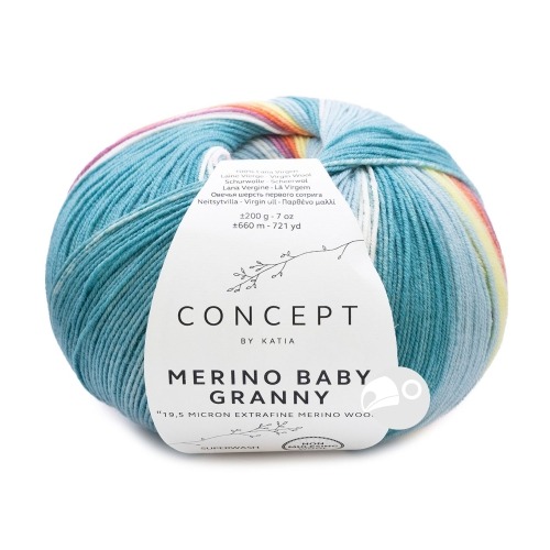 【大嘴鳥】Katia 格尼漸層毛線 MERINO BABY GRANNY 秋冬毛線 編織線材 歐洲進口-規格圖5