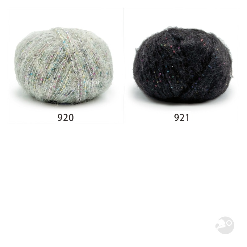 【大嘴鳥】Mondial 瑪麗蓮亮片毛線 Marilyn 秋冬毛線 編織線材 歐洲進口-細節圖4