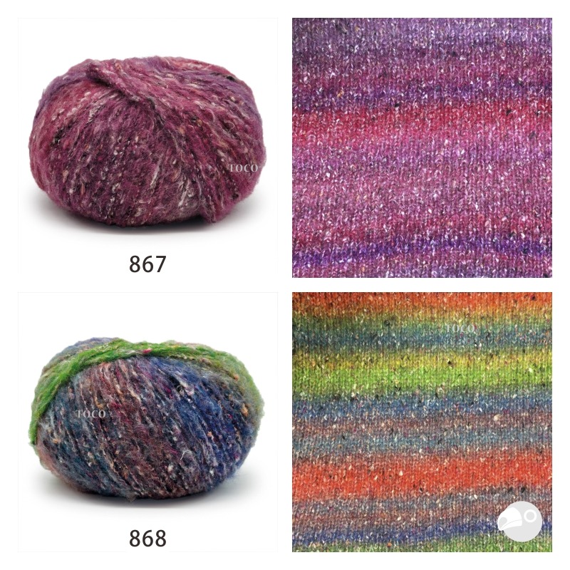 【大嘴鳥】Mondial 馬蒂思花毛線 Matisse 秋冬毛線 編織線材 歐洲進口-細節圖4