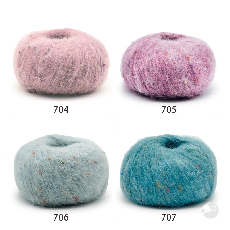 【大嘴鳥】Mondial 花漾細馬海 Tweedy 秋冬毛線 編織線材 歐洲進口-細節圖3