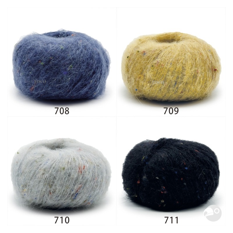 【大嘴鳥】Mondial 花漾細馬海 Tweedy 秋冬毛線 編織線材 歐洲進口-細節圖4