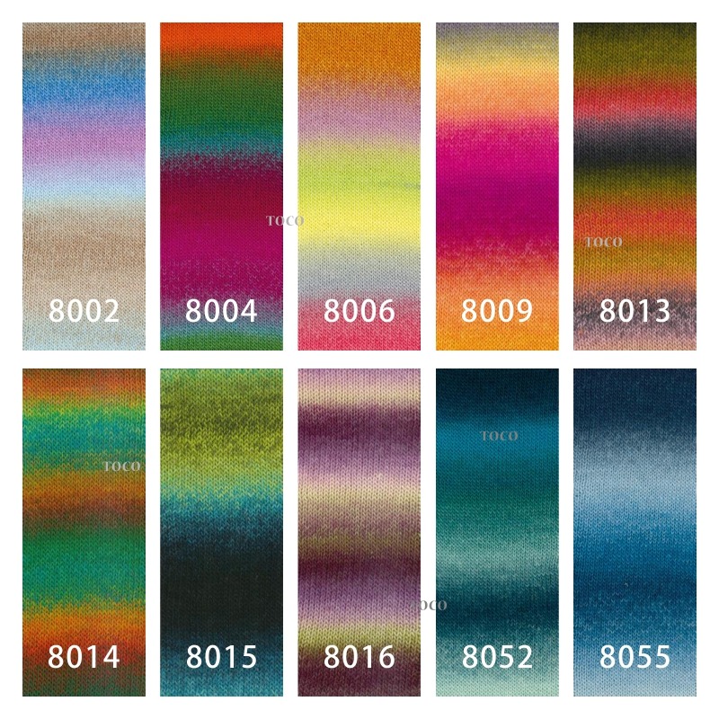 【大嘴鳥】Lana Grossa 舒柔米克斯漸層毛線 Meilenweit 100 Color Mix Soft-細節圖2