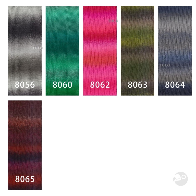 【大嘴鳥】Lana Grossa 舒柔米克斯漸層毛線 Meilenweit 100 Color Mix Soft-細節圖3