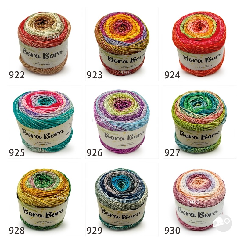 【大嘴鳥】Mondial 波拉漸層紗 Bora Bora 春夏紗 編織線材 歐洲進口-細節圖2