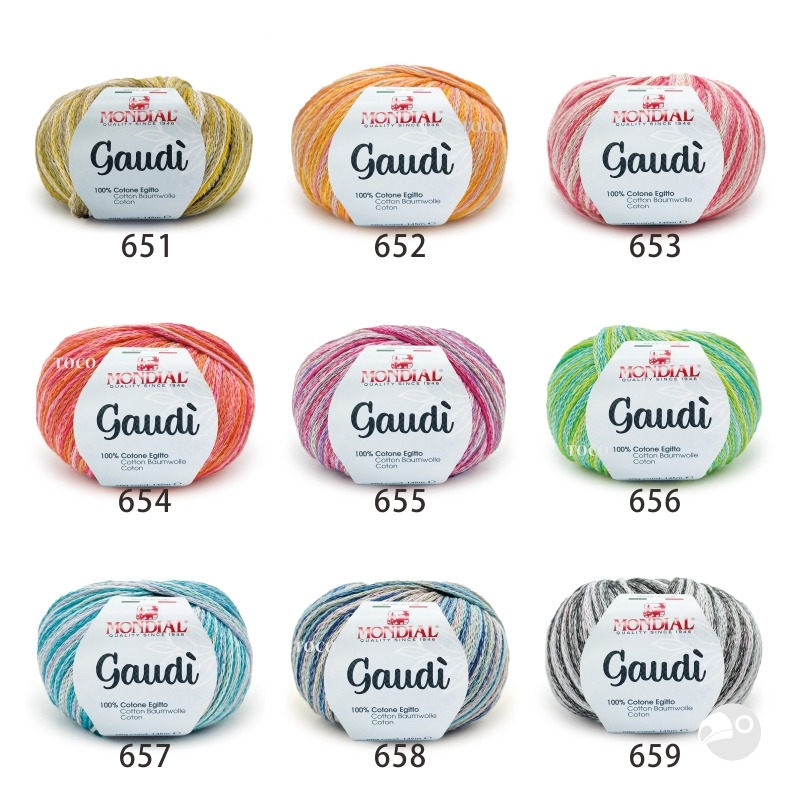 【大嘴鳥】Mondial 高蒂漸層紗 Gaudi 春夏紗 編織線材 歐洲進口-細節圖2