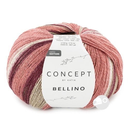 【大嘴鳥】Katia 貝儂漸層棉麻 BELLINO 春夏紗 編織線材 歐洲進口-規格圖6