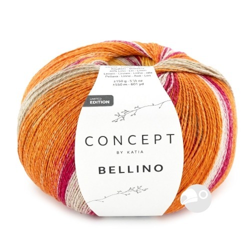 【大嘴鳥】Katia 貝儂漸層棉麻 BELLINO 春夏紗 編織線材 歐洲進口-規格圖6