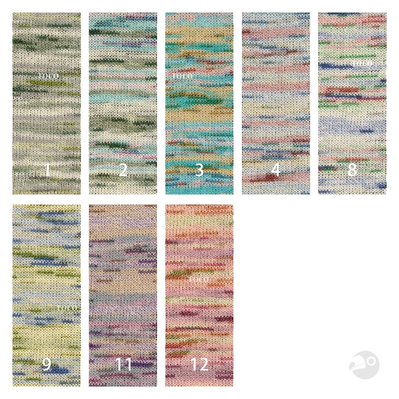 【大嘴鳥】Lana Grossa 1433 多爾多彩線 TORTO 春夏紗 編織線材 歐洲進口-細節圖4