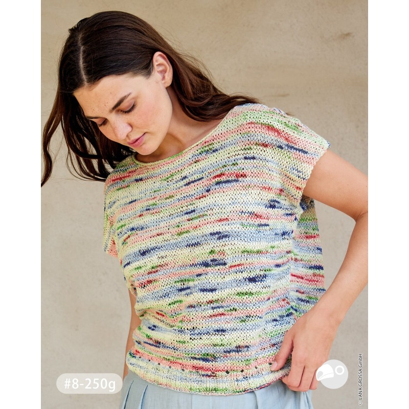 【大嘴鳥】Lana Grossa 1433 多爾多彩線 TORTO 春夏紗 編織線材 歐洲進口-細節圖7