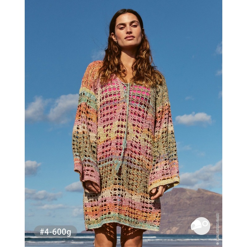 【大嘴鳥】Lana Grossa 1250 馬賽克棉麻花線 MOSAICO 春夏紗 編織線材 歐洲進口-細節圖5