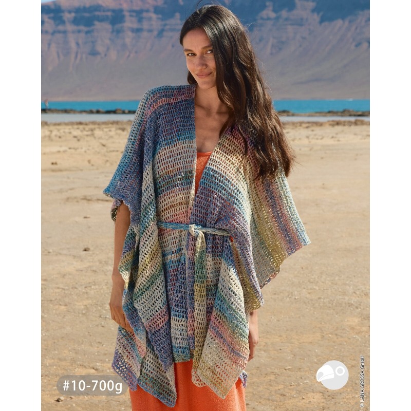 【大嘴鳥】Lana Grossa 1250 馬賽克棉麻花線 MOSAICO 春夏紗 編織線材 歐洲進口-細節圖9