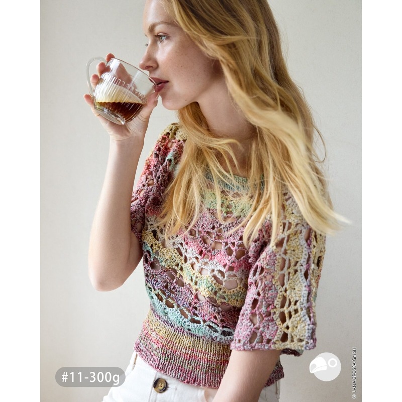 【大嘴鳥】Lana Grossa 1250 馬賽克棉麻花線 MOSAICO 春夏紗 編織線材 歐洲進口-細節圖10